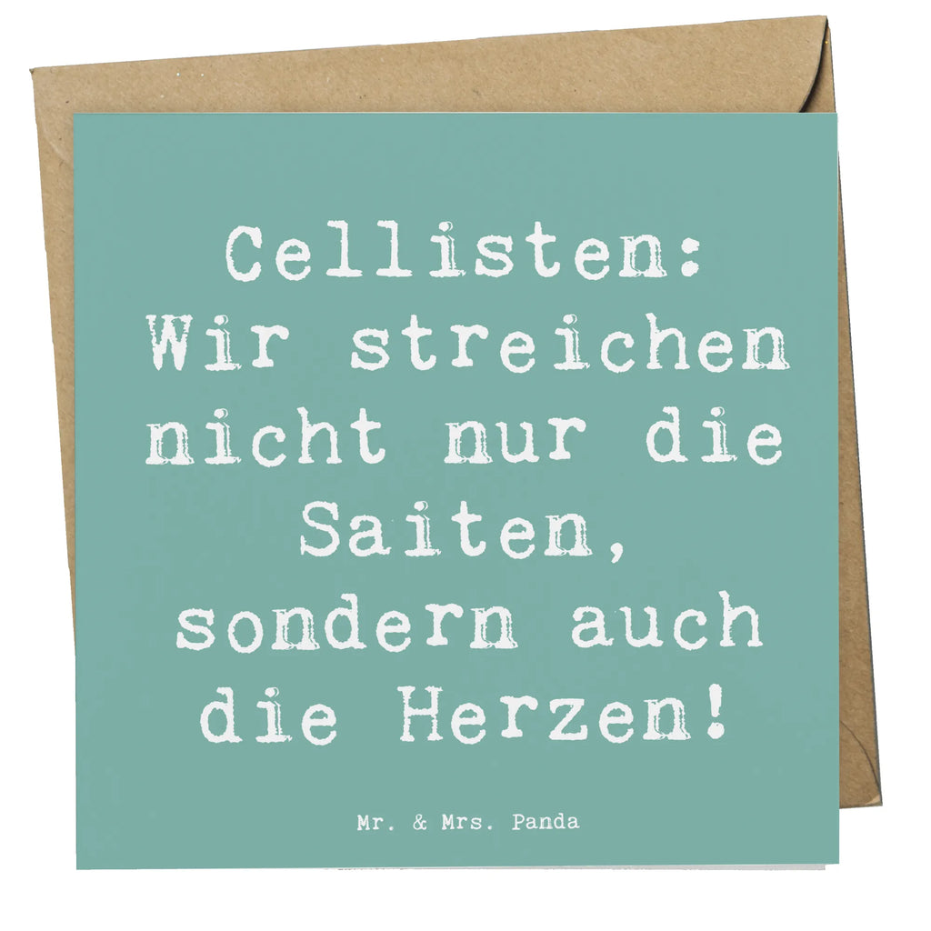 Deluxe Karte Spruch Cello Herz Karte, Grußkarte, Klappkarte, Einladungskarte, Glückwunschkarte, Hochzeitskarte, Geburtstagskarte, Hochwertige Grußkarte, Hochwertige Klappkarte, Instrumente, Geschenke Musiker, Musikliebhaber