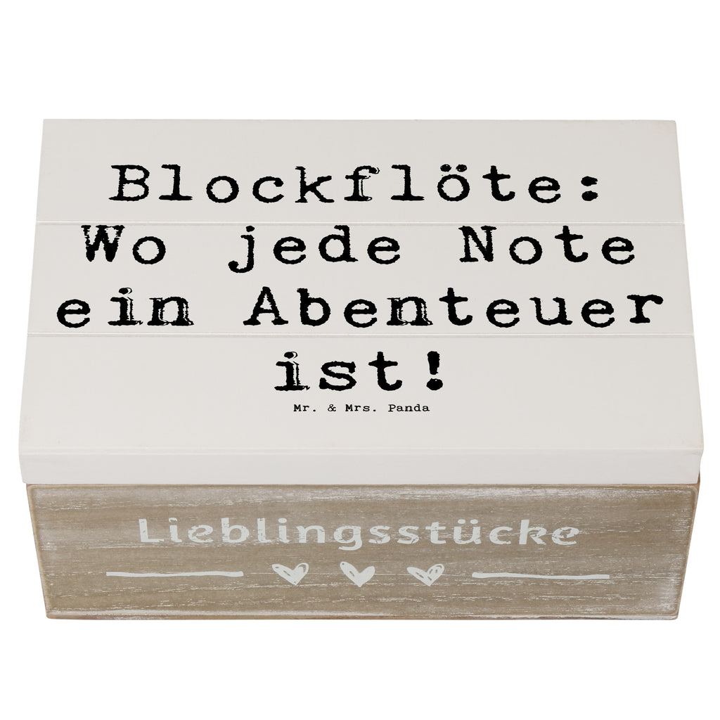 Holzkiste Spruch Abenteuer Blockflöte Holzkiste, Kiste, Schatzkiste, Truhe, Schatulle, XXL, Erinnerungsbox, Erinnerungskiste, Dekokiste, Aufbewahrungsbox, Geschenkbox, Geschenkdose, Instrumente, Geschenke Musiker, Musikliebhaber