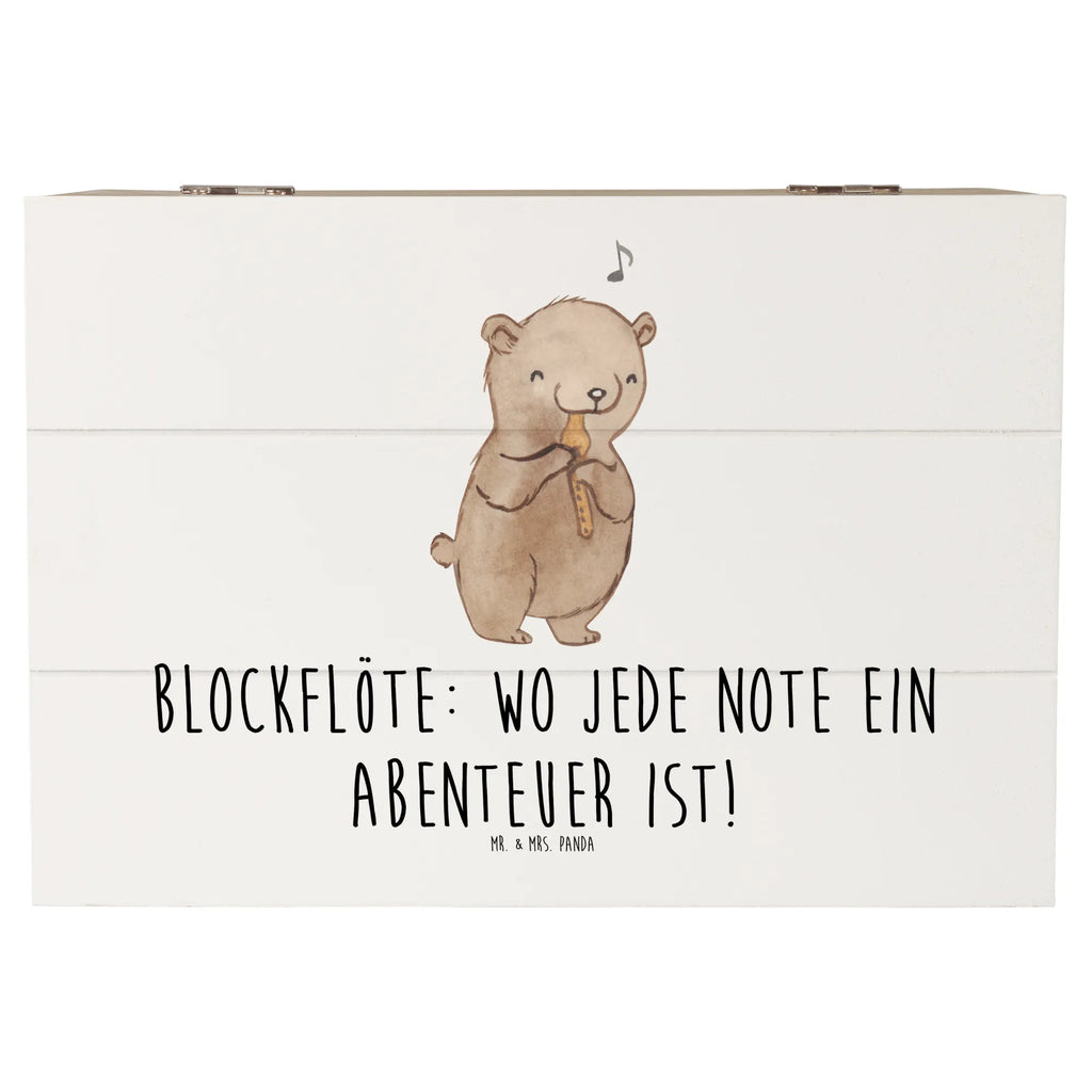 Holzkiste Abenteuer Blockflöte Holzkiste, Kiste, Schatzkiste, Truhe, Schatulle, XXL, Erinnerungsbox, Erinnerungskiste, Dekokiste, Aufbewahrungsbox, Geschenkbox, Geschenkdose, Instrumente, Geschenke Musiker, Musikliebhaber