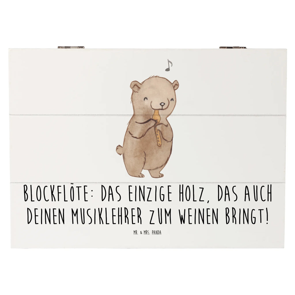 Holzkiste Blockflöte Humor Holzkiste, Kiste, Schatzkiste, Truhe, Schatulle, XXL, Erinnerungsbox, Erinnerungskiste, Dekokiste, Aufbewahrungsbox, Geschenkbox, Geschenkdose, Instrumente, Geschenke Musiker, Musikliebhaber