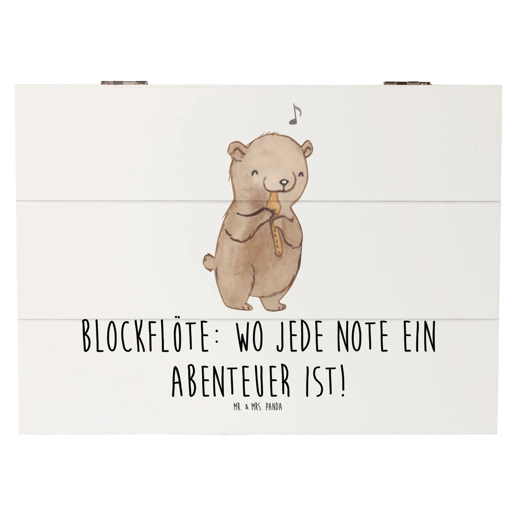 Holzkiste Abenteuer Blockflöte Holzkiste, Kiste, Schatzkiste, Truhe, Schatulle, XXL, Erinnerungsbox, Erinnerungskiste, Dekokiste, Aufbewahrungsbox, Geschenkbox, Geschenkdose, Instrumente, Geschenke Musiker, Musikliebhaber