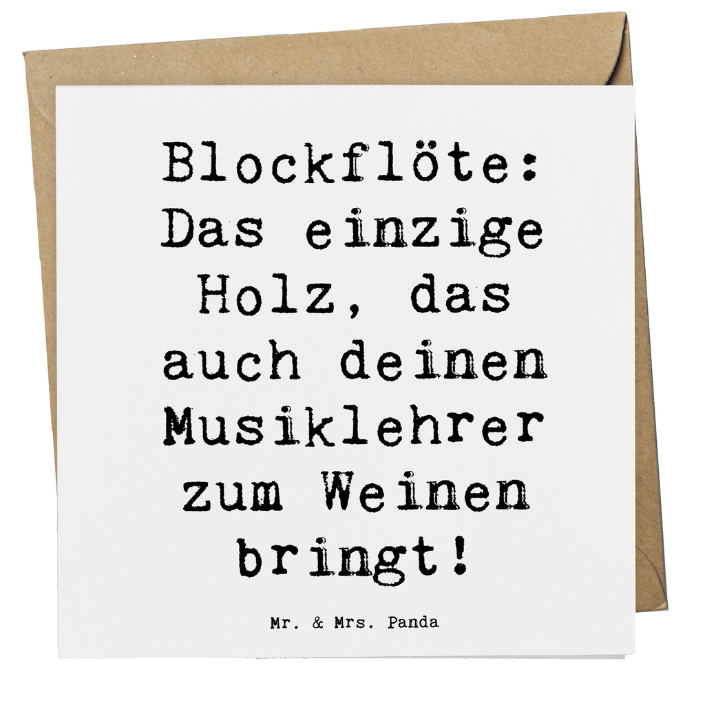 Deluxe Karte Spruch Blockflöte Humor Karte, Grußkarte, Klappkarte, Einladungskarte, Glückwunschkarte, Hochzeitskarte, Geburtstagskarte, Hochwertige Grußkarte, Hochwertige Klappkarte, Instrumente, Geschenke Musiker, Musikliebhaber