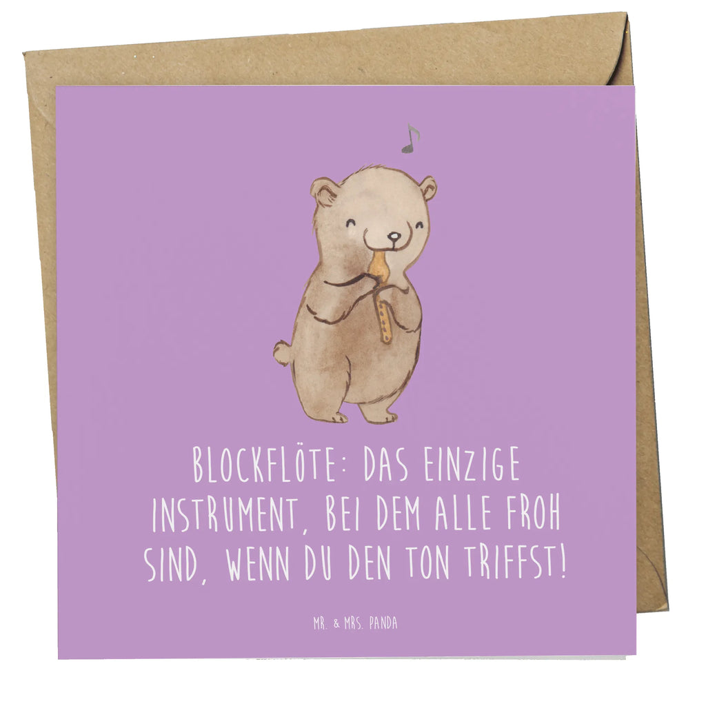 Deluxe Karte Blockflöte Freude Karte, Grußkarte, Klappkarte, Einladungskarte, Glückwunschkarte, Hochzeitskarte, Geburtstagskarte, Hochwertige Grußkarte, Hochwertige Klappkarte, Instrumente, Geschenke Musiker, Musikliebhaber