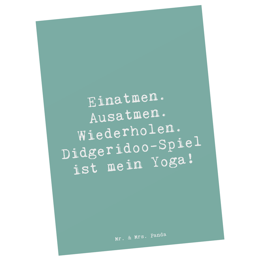 Postkarte Spruch Didgeridoo Yoga Postkarte, Karte, Geschenkkarte, Grußkarte, Einladung, Ansichtskarte, Geburtstagskarte, Einladungskarte, Dankeskarte, Ansichtskarten, Einladung Geburtstag, Einladungskarten Geburtstag, Instrumente, Geschenke Musiker, Musikliebhaber