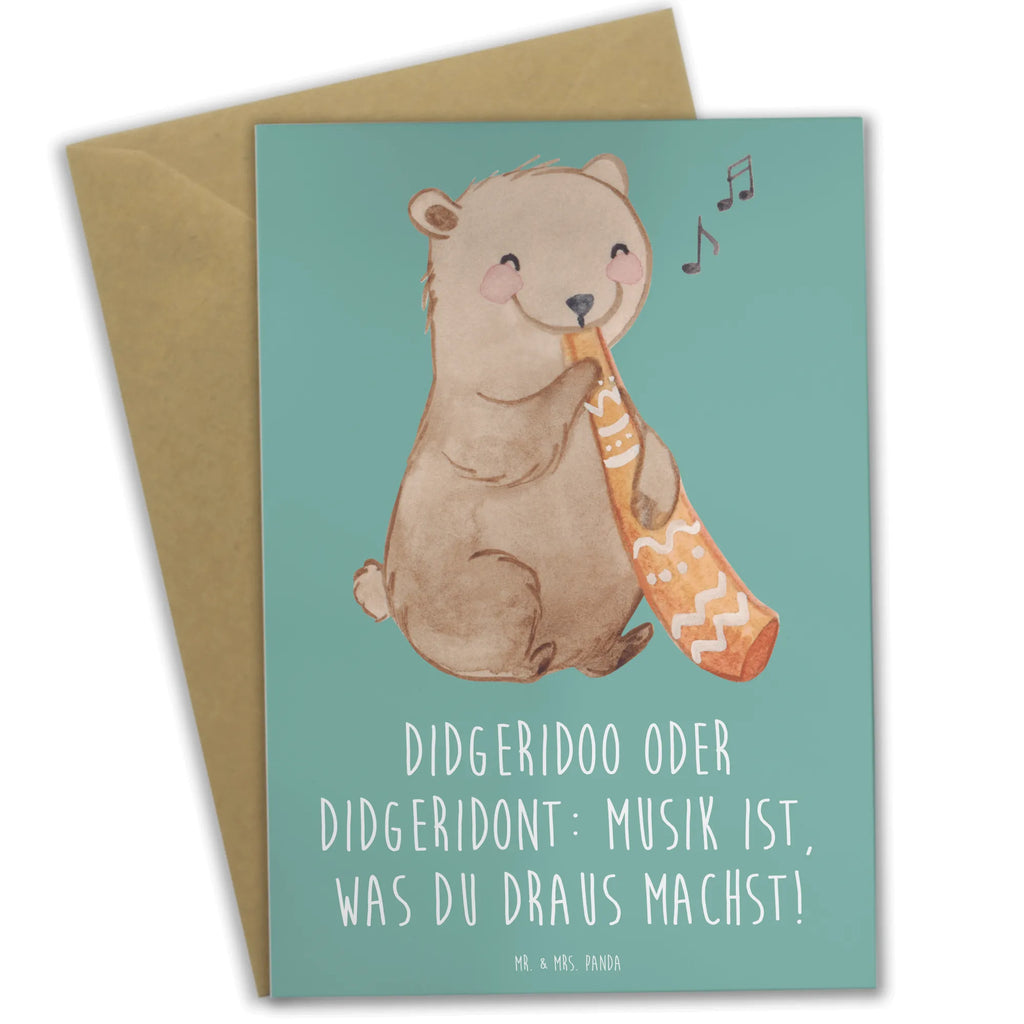 Grußkarte Didgeridoo Musik Grußkarte, Klappkarte, Einladungskarte, Glückwunschkarte, Hochzeitskarte, Geburtstagskarte, Karte, Ansichtskarten, Instrumente, Geschenke Musiker, Musikliebhaber