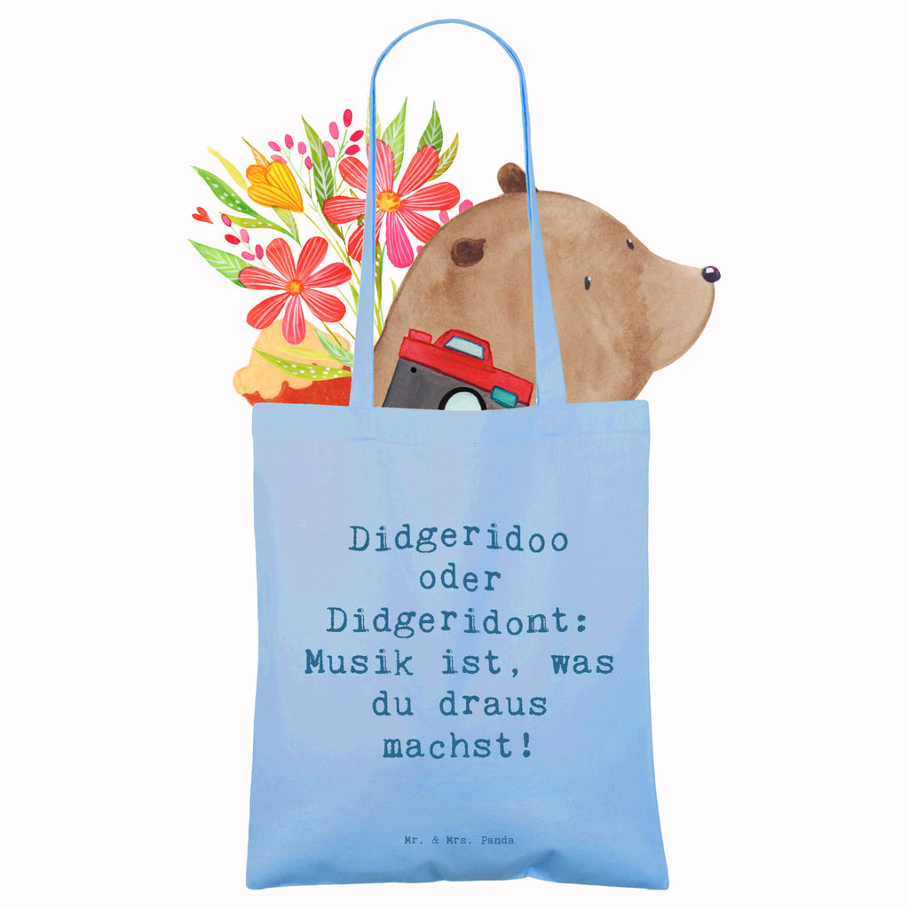 Tragetasche Didgeridoo oder Didgeridont: Musik ist, was du draus machst! Beuteltasche, Beutel, Einkaufstasche, Jutebeutel, Stoffbeutel, Tasche, Shopper, Umhängetasche, Strandtasche, Schultertasche, Stofftasche, Tragetasche, Badetasche, Jutetasche, Einkaufstüte, Laptoptasche, Instrumente, Geschenke Musiker, Musikliebhaber