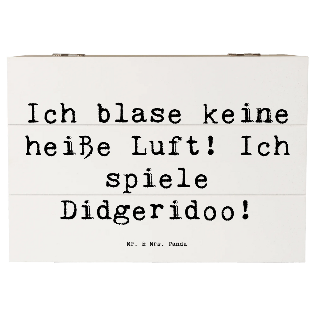 Holzkiste Spruch Didgeridoo Spieler Holzkiste, Kiste, Schatzkiste, Truhe, Schatulle, XXL, Erinnerungsbox, Erinnerungskiste, Dekokiste, Aufbewahrungsbox, Geschenkbox, Geschenkdose, Instrumente, Geschenke Musiker, Musikliebhaber