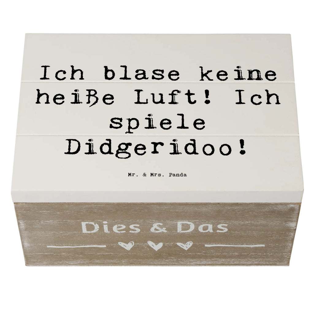 Holzkiste Spruch Didgeridoo Spieler Holzkiste, Kiste, Schatzkiste, Truhe, Schatulle, XXL, Erinnerungsbox, Erinnerungskiste, Dekokiste, Aufbewahrungsbox, Geschenkbox, Geschenkdose, Instrumente, Geschenke Musiker, Musikliebhaber