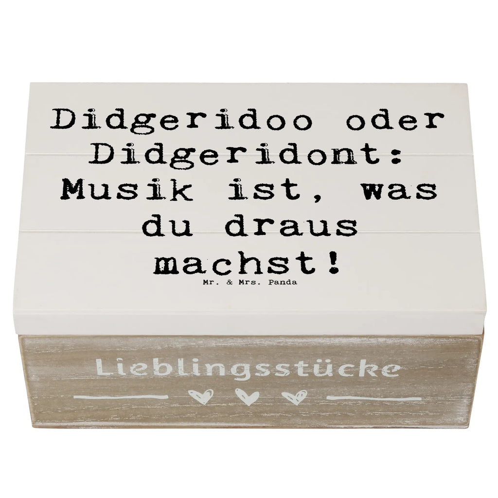 Holzkiste Spruch Didgeridoo Musik Holzkiste, Kiste, Schatzkiste, Truhe, Schatulle, XXL, Erinnerungsbox, Erinnerungskiste, Dekokiste, Aufbewahrungsbox, Geschenkbox, Geschenkdose, Instrumente, Geschenke Musiker, Musikliebhaber