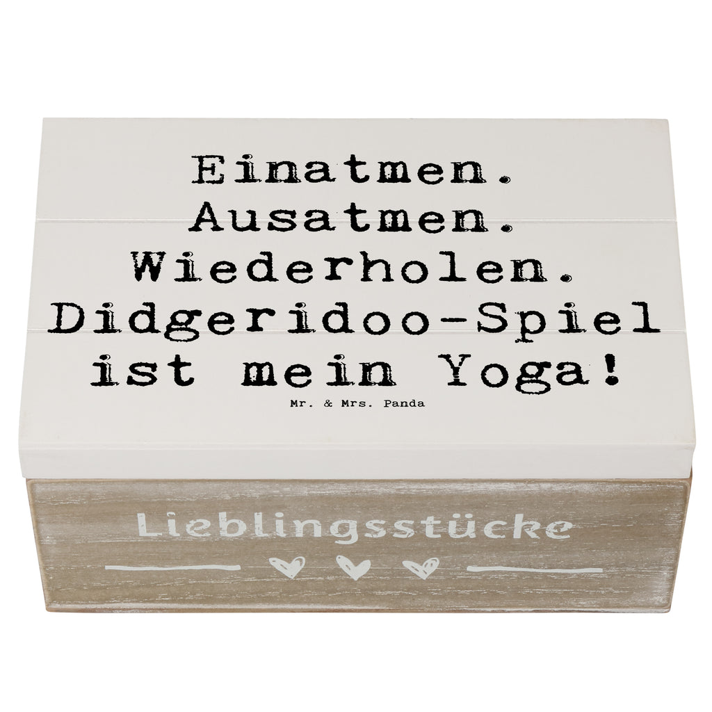 Holzkiste Spruch Didgeridoo Yoga Holzkiste, Kiste, Schatzkiste, Truhe, Schatulle, XXL, Erinnerungsbox, Erinnerungskiste, Dekokiste, Aufbewahrungsbox, Geschenkbox, Geschenkdose, Instrumente, Geschenke Musiker, Musikliebhaber