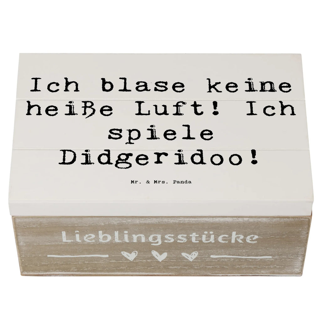 Holzkiste Spruch Didgeridoo Spieler Holzkiste, Kiste, Schatzkiste, Truhe, Schatulle, XXL, Erinnerungsbox, Erinnerungskiste, Dekokiste, Aufbewahrungsbox, Geschenkbox, Geschenkdose, Instrumente, Geschenke Musiker, Musikliebhaber