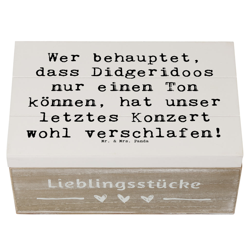 Holzkiste Spruch Didgeridoo Konzert Holzkiste, Kiste, Schatzkiste, Truhe, Schatulle, XXL, Erinnerungsbox, Erinnerungskiste, Dekokiste, Aufbewahrungsbox, Geschenkbox, Geschenkdose, Instrumente, Geschenke Musiker, Musikliebhaber