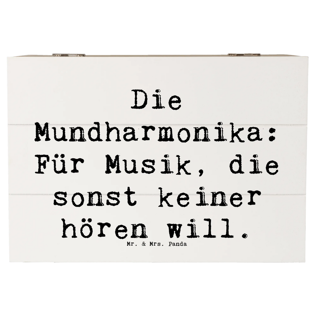 Holzkiste Spruch Musik Mundharmonika Holzkiste, Kiste, Schatzkiste, Truhe, Schatulle, XXL, Erinnerungsbox, Erinnerungskiste, Dekokiste, Aufbewahrungsbox, Geschenkbox, Geschenkdose, Instrumente, Geschenke Musiker, Musikliebhaber