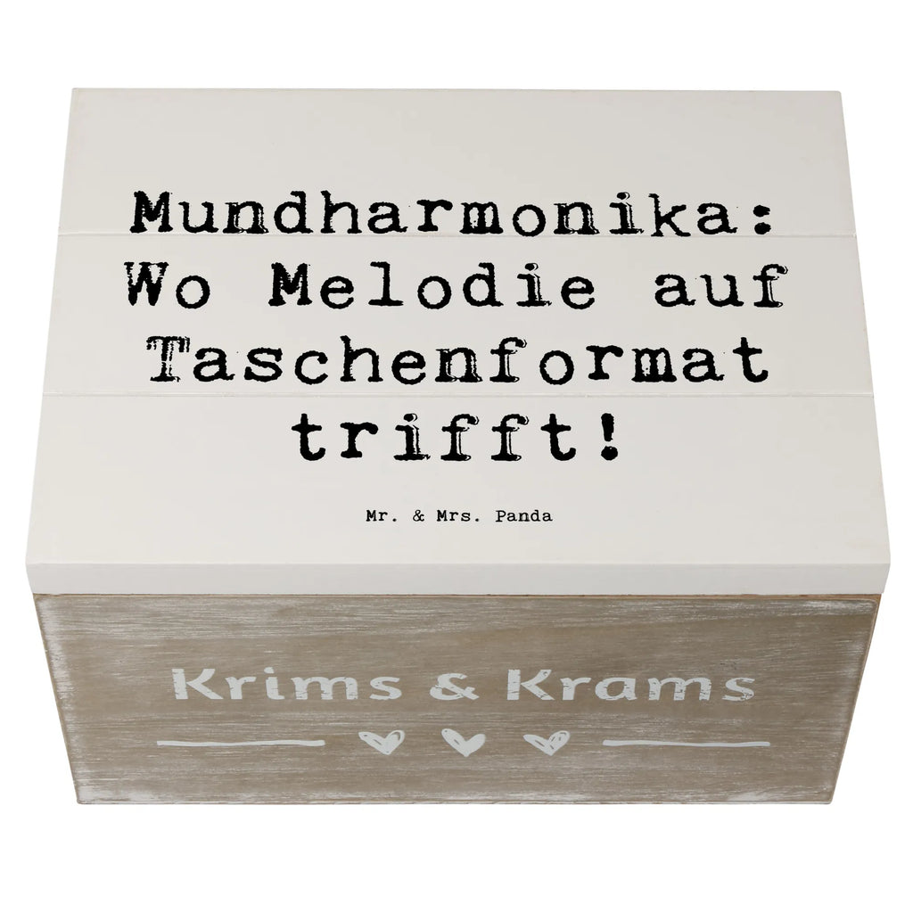 Holzkiste Spruch Mundharmonika: Wo Melodie auf Taschenformat trifft! Holzkiste, Kiste, Schatzkiste, Truhe, Schatulle, XXL, Erinnerungsbox, Erinnerungskiste, Dekokiste, Aufbewahrungsbox, Geschenkbox, Geschenkdose, Instrumente, Geschenke Musiker, Musikliebhaber