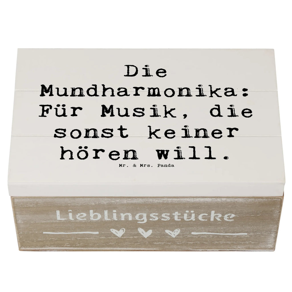 Holzkiste Spruch Musik Mundharmonika Holzkiste, Kiste, Schatzkiste, Truhe, Schatulle, XXL, Erinnerungsbox, Erinnerungskiste, Dekokiste, Aufbewahrungsbox, Geschenkbox, Geschenkdose, Instrumente, Geschenke Musiker, Musikliebhaber