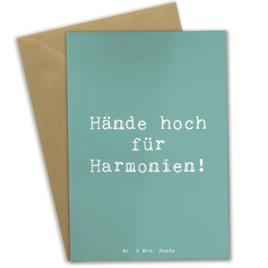 Grußkarte Spruch Theremin Harmonie Grußkarte, Klappkarte, Einladungskarte, Glückwunschkarte, Hochzeitskarte, Geburtstagskarte, Karte, Ansichtskarten, Instrumente, Geschenke Musiker, Musikliebhaber