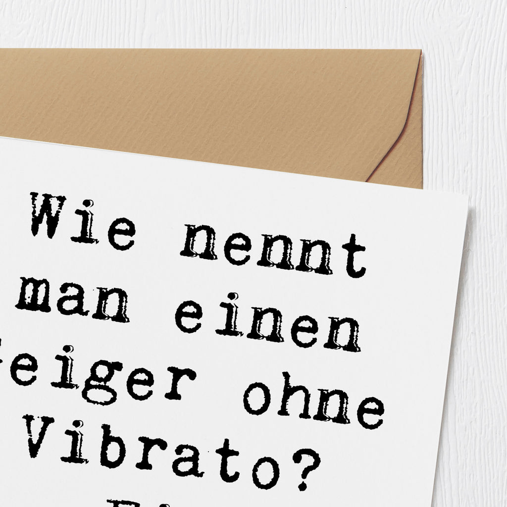 Deluxe Karte Spruch Violine Anfänger Karte, Grußkarte, Klappkarte, Einladungskarte, Glückwunschkarte, Hochzeitskarte, Geburtstagskarte, Hochwertige Grußkarte, Hochwertige Klappkarte, Instrumente, Geschenke Musiker, Musikliebhaber