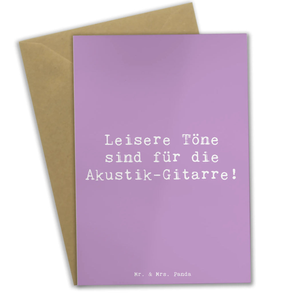 Grußkarte Spruch Akustik-Gitarre Magie Grußkarte, Klappkarte, Einladungskarte, Glückwunschkarte, Hochzeitskarte, Geburtstagskarte, Karte, Ansichtskarten, Instrumente, Geschenke Musiker, Musikliebhaber