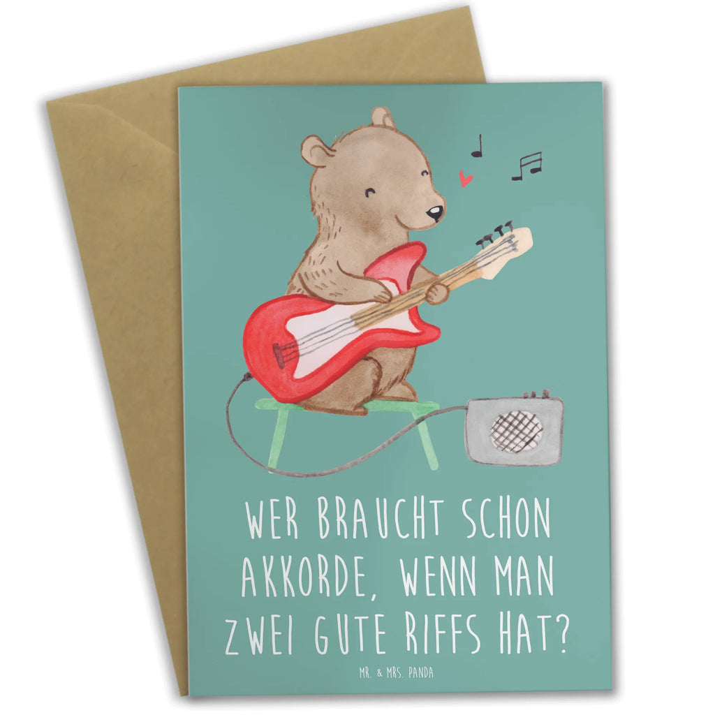 Grußkarte E-Gitarre Zwei Riffs Grußkarte, Klappkarte, Einladungskarte, Glückwunschkarte, Hochzeitskarte, Geburtstagskarte, Karte, Ansichtskarten, Instrumente, Geschenke Musiker, Musikliebhaber