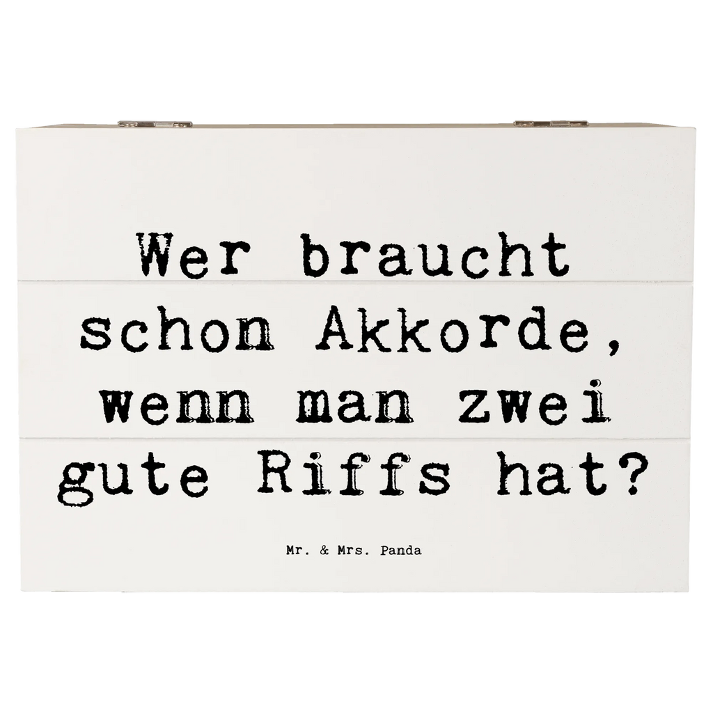 Holzkiste Spruch E-Gitarre Zwei Riffs Holzkiste, Kiste, Schatzkiste, Truhe, Schatulle, XXL, Erinnerungsbox, Erinnerungskiste, Dekokiste, Aufbewahrungsbox, Geschenkbox, Geschenkdose, Instrumente, Geschenke Musiker, Musikliebhaber