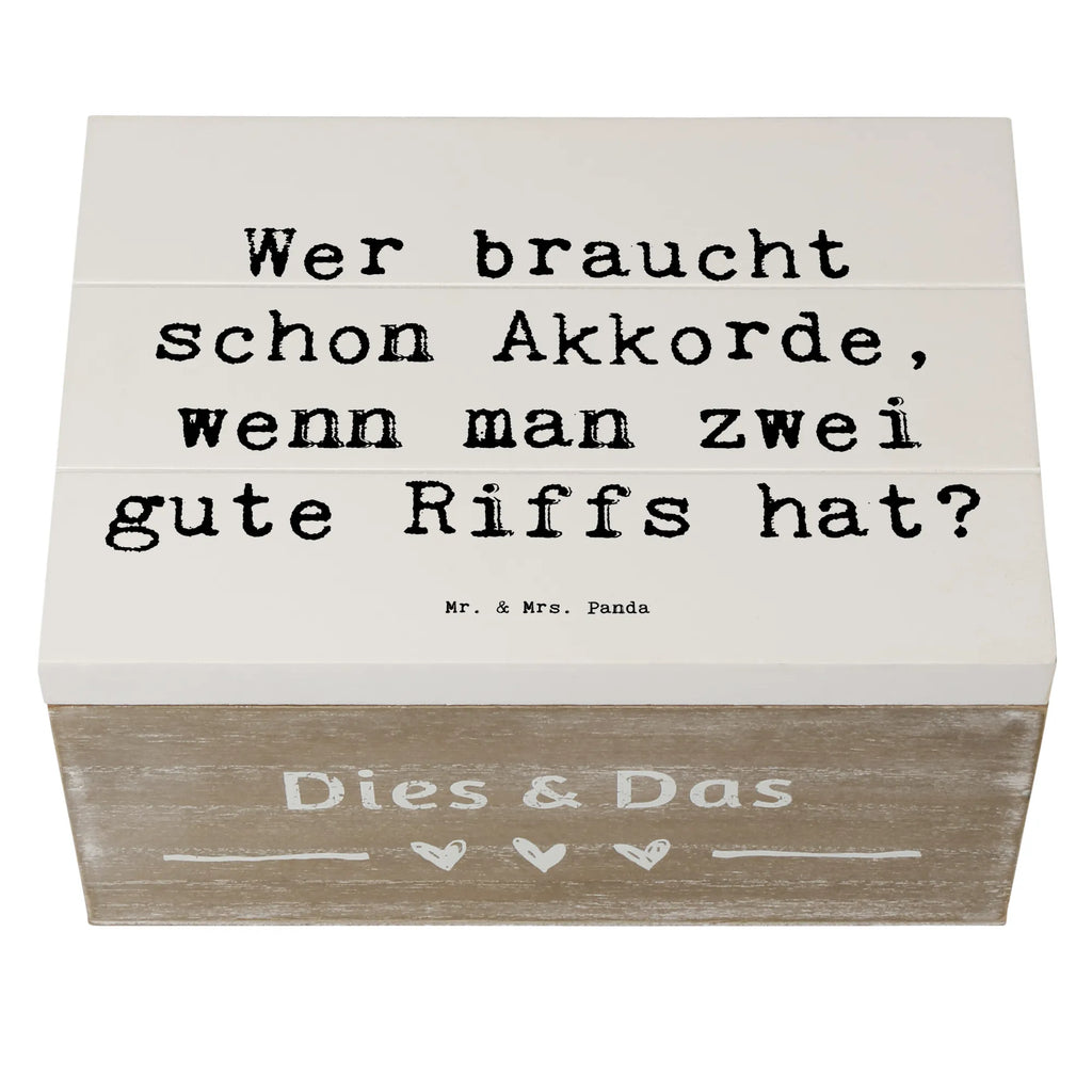 Holzkiste Spruch E-Gitarre Zwei Riffs Holzkiste, Kiste, Schatzkiste, Truhe, Schatulle, XXL, Erinnerungsbox, Erinnerungskiste, Dekokiste, Aufbewahrungsbox, Geschenkbox, Geschenkdose, Instrumente, Geschenke Musiker, Musikliebhaber