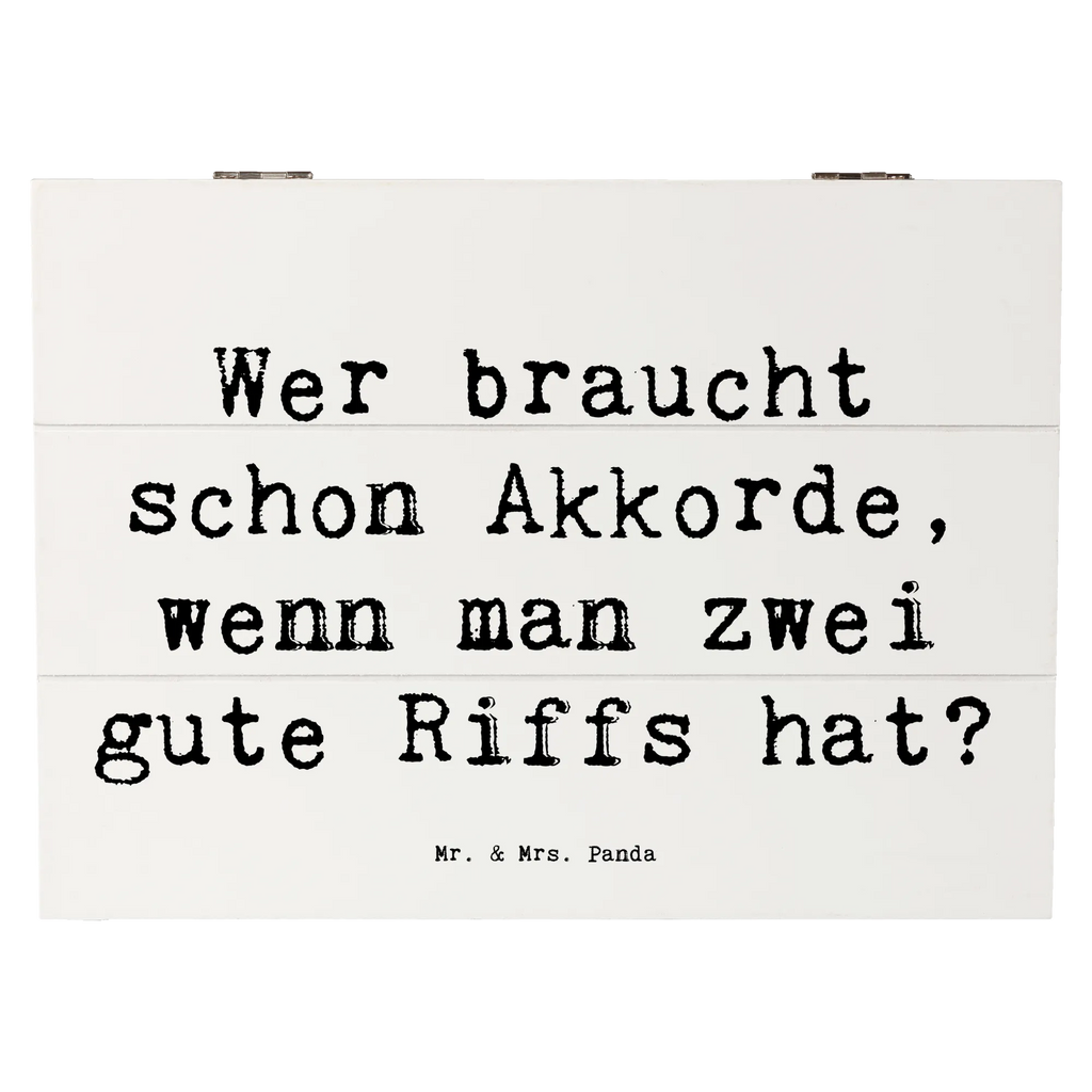 Holzkiste Spruch E-Gitarre Zwei Riffs Holzkiste, Kiste, Schatzkiste, Truhe, Schatulle, XXL, Erinnerungsbox, Erinnerungskiste, Dekokiste, Aufbewahrungsbox, Geschenkbox, Geschenkdose, Instrumente, Geschenke Musiker, Musikliebhaber