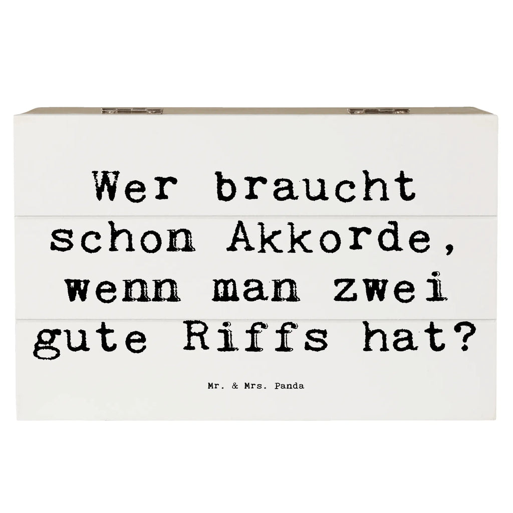 Holzkiste Spruch E-Gitarre Zwei Riffs Holzkiste, Kiste, Schatzkiste, Truhe, Schatulle, XXL, Erinnerungsbox, Erinnerungskiste, Dekokiste, Aufbewahrungsbox, Geschenkbox, Geschenkdose, Instrumente, Geschenke Musiker, Musikliebhaber