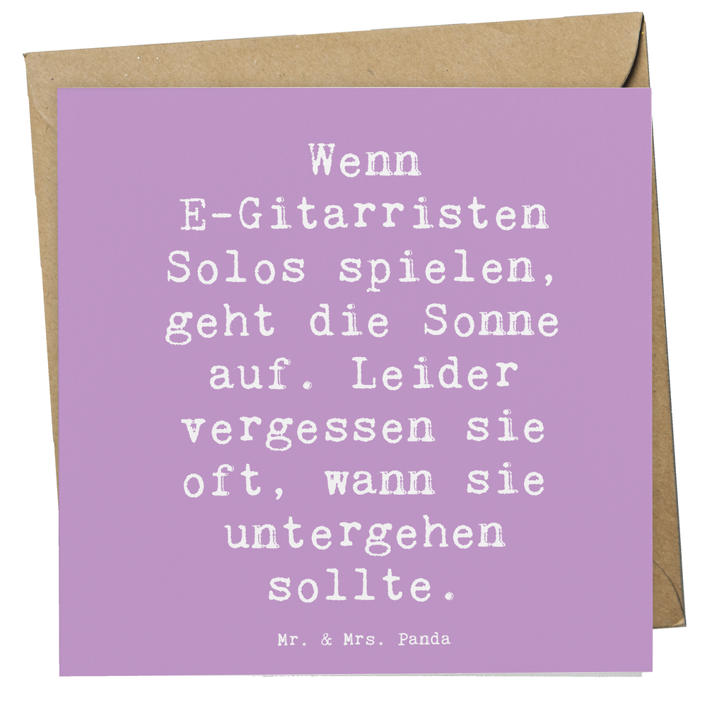 Deluxe Karte Spruch E-Gitarre Solos Karte, Grußkarte, Klappkarte, Einladungskarte, Glückwunschkarte, Hochzeitskarte, Geburtstagskarte, Hochwertige Grußkarte, Hochwertige Klappkarte, Instrumente, Geschenke Musiker, Musikliebhaber