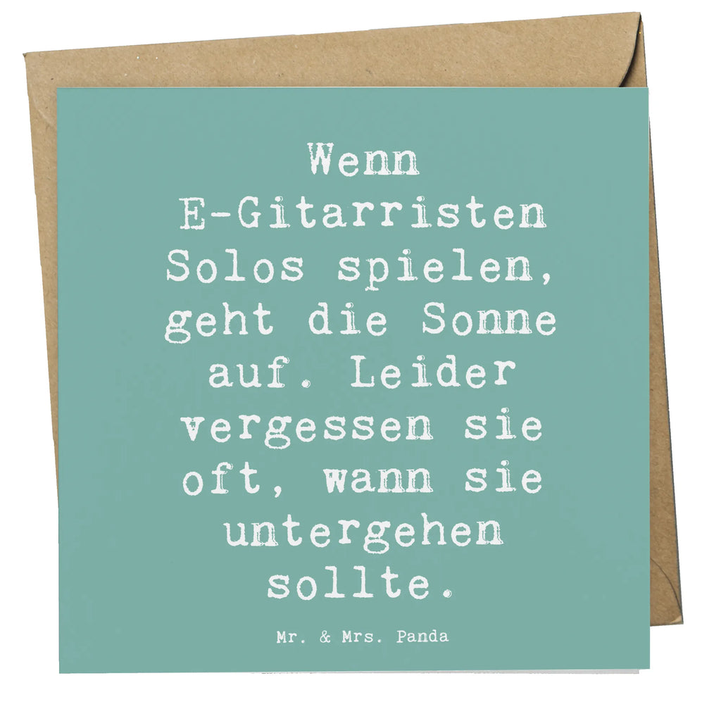 Deluxe Karte Spruch E-Gitarre Solos Karte, Grußkarte, Klappkarte, Einladungskarte, Glückwunschkarte, Hochzeitskarte, Geburtstagskarte, Hochwertige Grußkarte, Hochwertige Klappkarte, Instrumente, Geschenke Musiker, Musikliebhaber