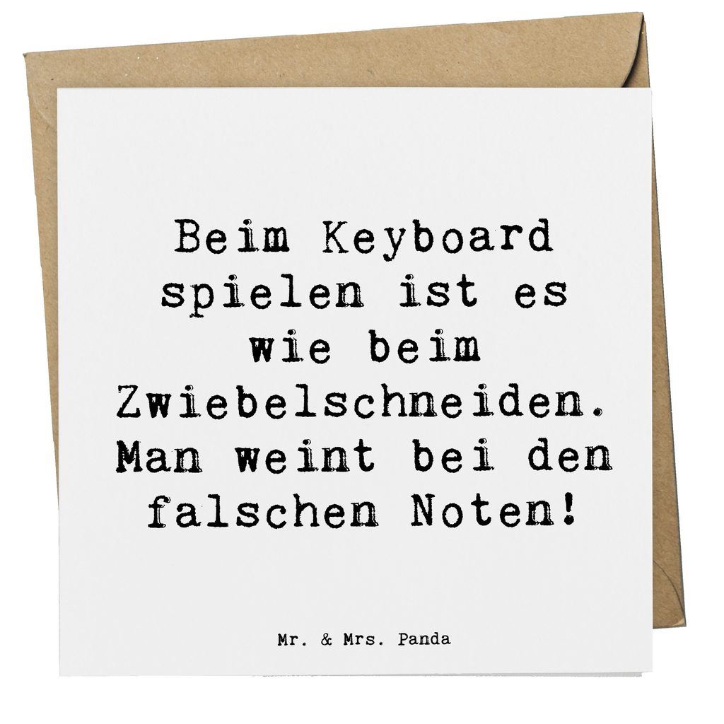 Deluxe Karte Spruch Keyboard Tränen Karte, Grußkarte, Klappkarte, Einladungskarte, Glückwunschkarte, Hochzeitskarte, Geburtstagskarte, Hochwertige Grußkarte, Hochwertige Klappkarte, Instrumente, Geschenke Musiker, Musikliebhaber