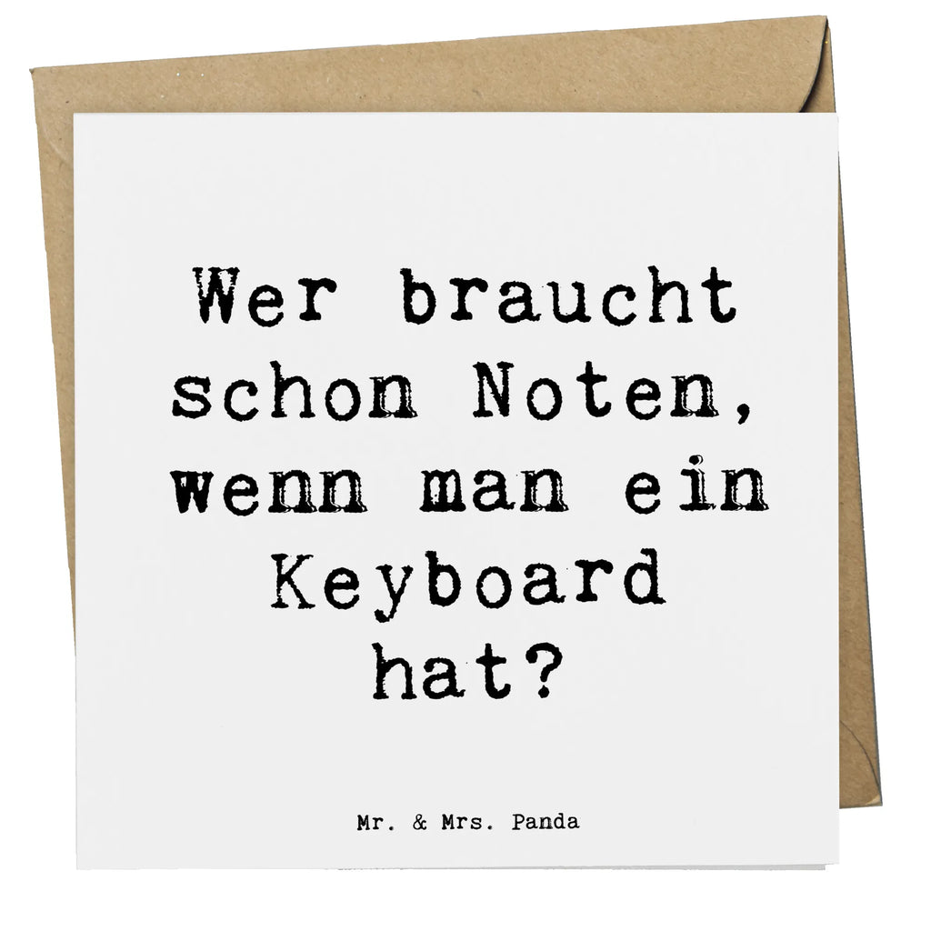 Deluxe Karte Spruch Keyboard Freude Karte, Grußkarte, Klappkarte, Einladungskarte, Glückwunschkarte, Hochzeitskarte, Geburtstagskarte, Hochwertige Grußkarte, Hochwertige Klappkarte, Instrumente, Geschenke Musiker, Musikliebhaber