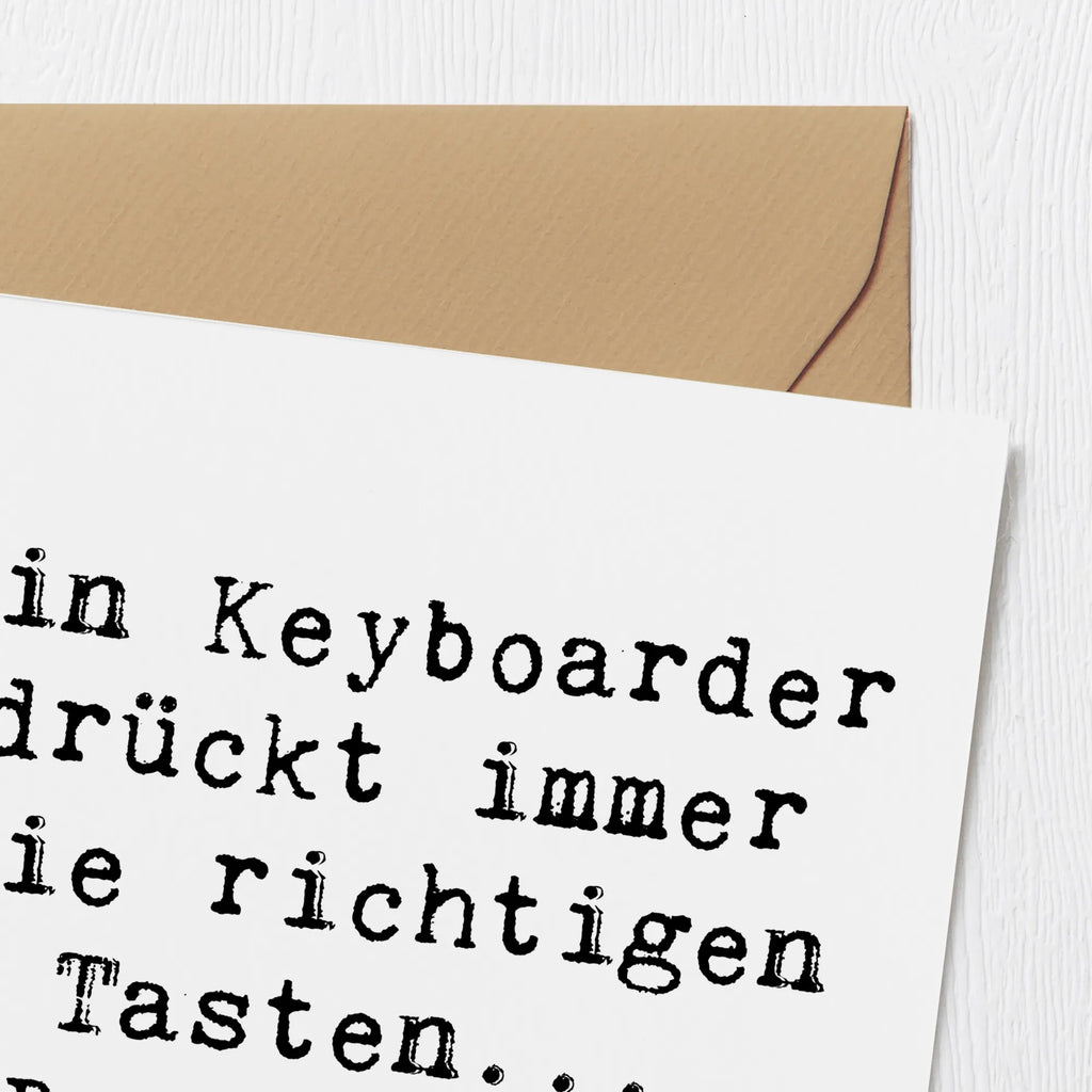 Deluxe Karte Spruch Keyboarder Fehler Karte, Grußkarte, Klappkarte, Einladungskarte, Glückwunschkarte, Hochzeitskarte, Geburtstagskarte, Hochwertige Grußkarte, Hochwertige Klappkarte, Instrumente, Geschenke Musiker, Musikliebhaber