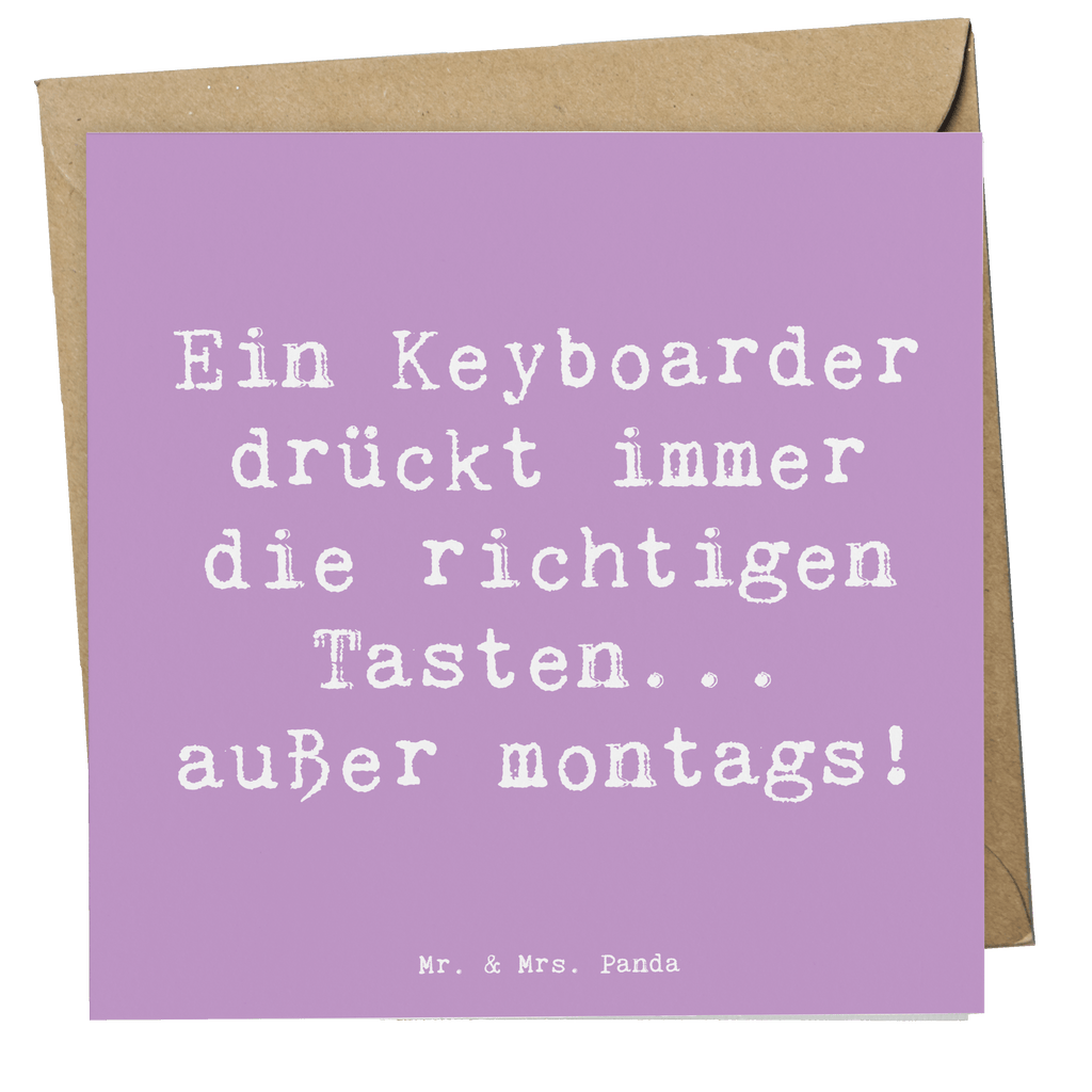 Deluxe Karte Spruch Keyboarder Fehler Karte, Grußkarte, Klappkarte, Einladungskarte, Glückwunschkarte, Hochzeitskarte, Geburtstagskarte, Hochwertige Grußkarte, Hochwertige Klappkarte, Instrumente, Geschenke Musiker, Musikliebhaber