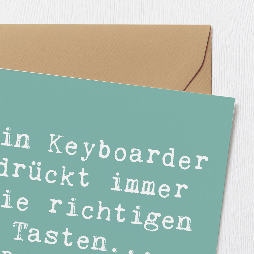 Deluxe Karte Spruch Keyboarder Fehler Karte, Grußkarte, Klappkarte, Einladungskarte, Glückwunschkarte, Hochzeitskarte, Geburtstagskarte, Hochwertige Grußkarte, Hochwertige Klappkarte, Instrumente, Geschenke Musiker, Musikliebhaber