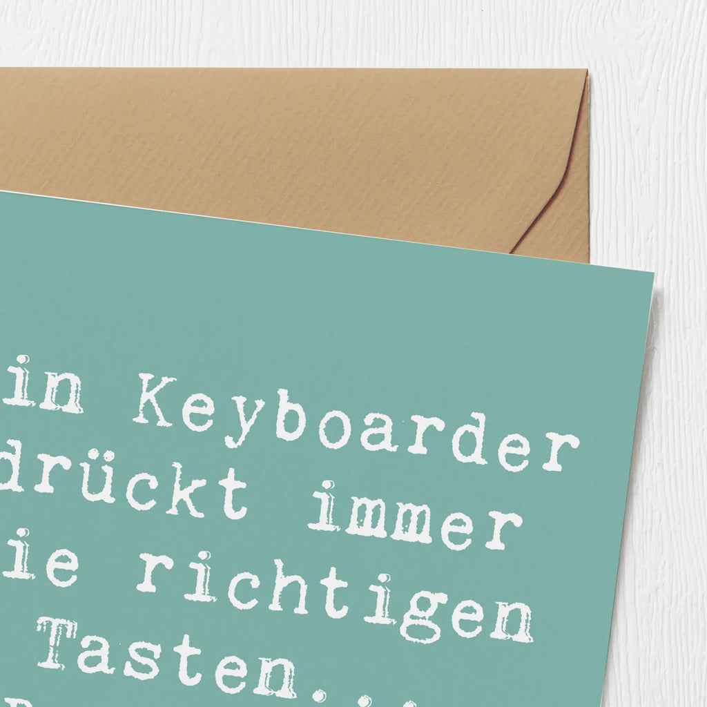 Deluxe Karte Spruch Keyboarder Fehler Karte, Grußkarte, Klappkarte, Einladungskarte, Glückwunschkarte, Hochzeitskarte, Geburtstagskarte, Hochwertige Grußkarte, Hochwertige Klappkarte, Instrumente, Geschenke Musiker, Musikliebhaber