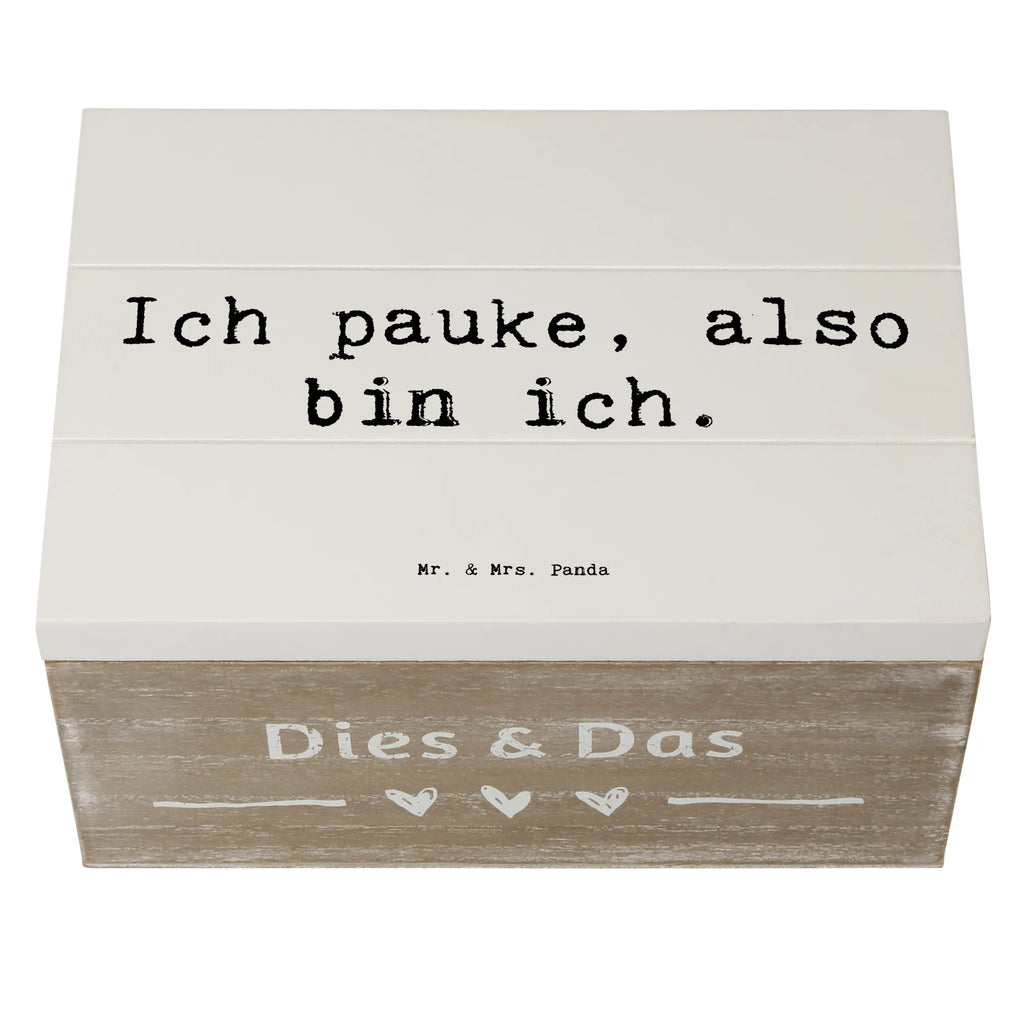 Holzkiste Spruch Pauken Motivation Holzkiste, Kiste, Schatzkiste, Truhe, Schatulle, XXL, Erinnerungsbox, Erinnerungskiste, Dekokiste, Aufbewahrungsbox, Geschenkbox, Geschenkdose, Instrumente, Geschenke Musiker, Musikliebhaber