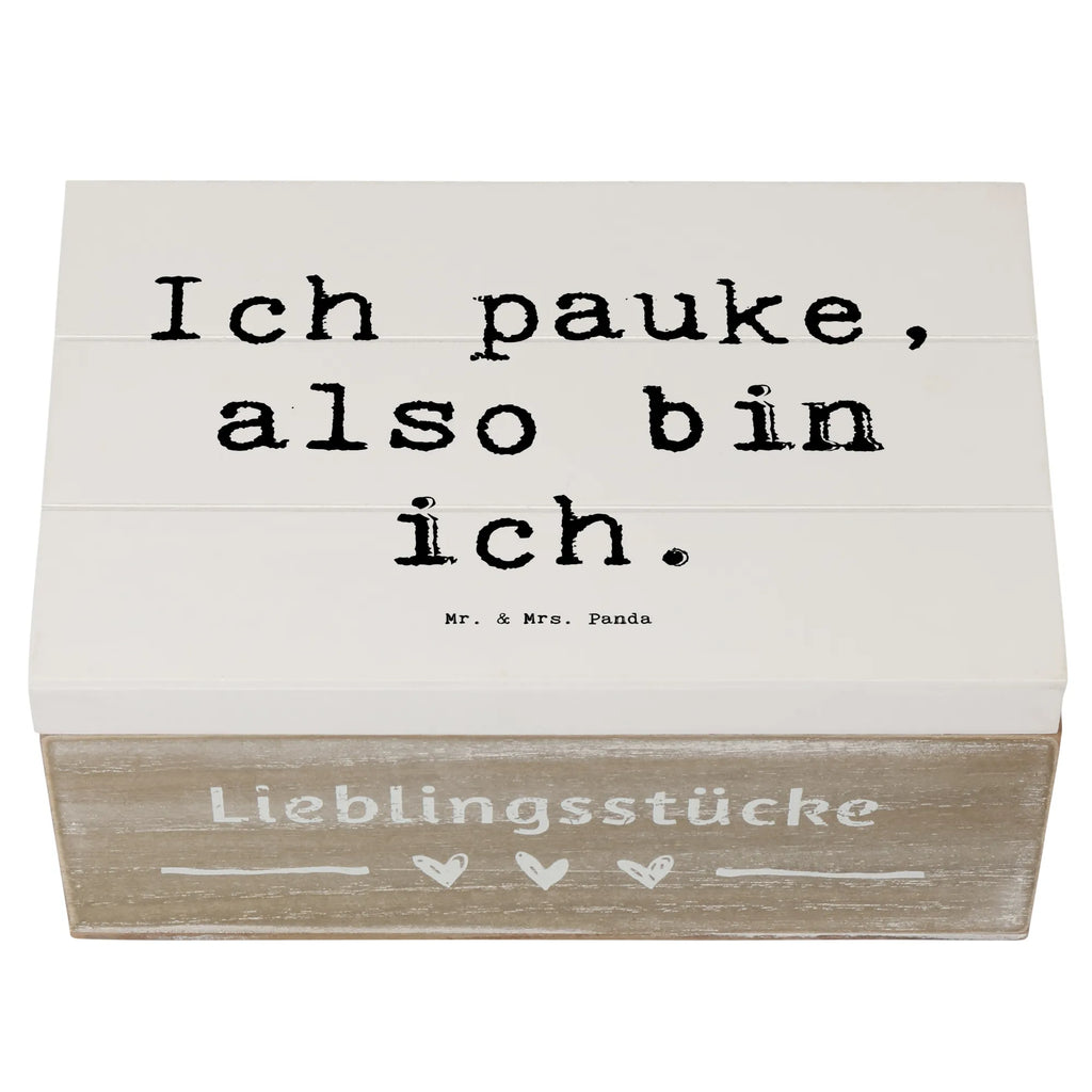 Holzkiste Spruch Pauken Motivation Holzkiste, Kiste, Schatzkiste, Truhe, Schatulle, XXL, Erinnerungsbox, Erinnerungskiste, Dekokiste, Aufbewahrungsbox, Geschenkbox, Geschenkdose, Instrumente, Geschenke Musiker, Musikliebhaber