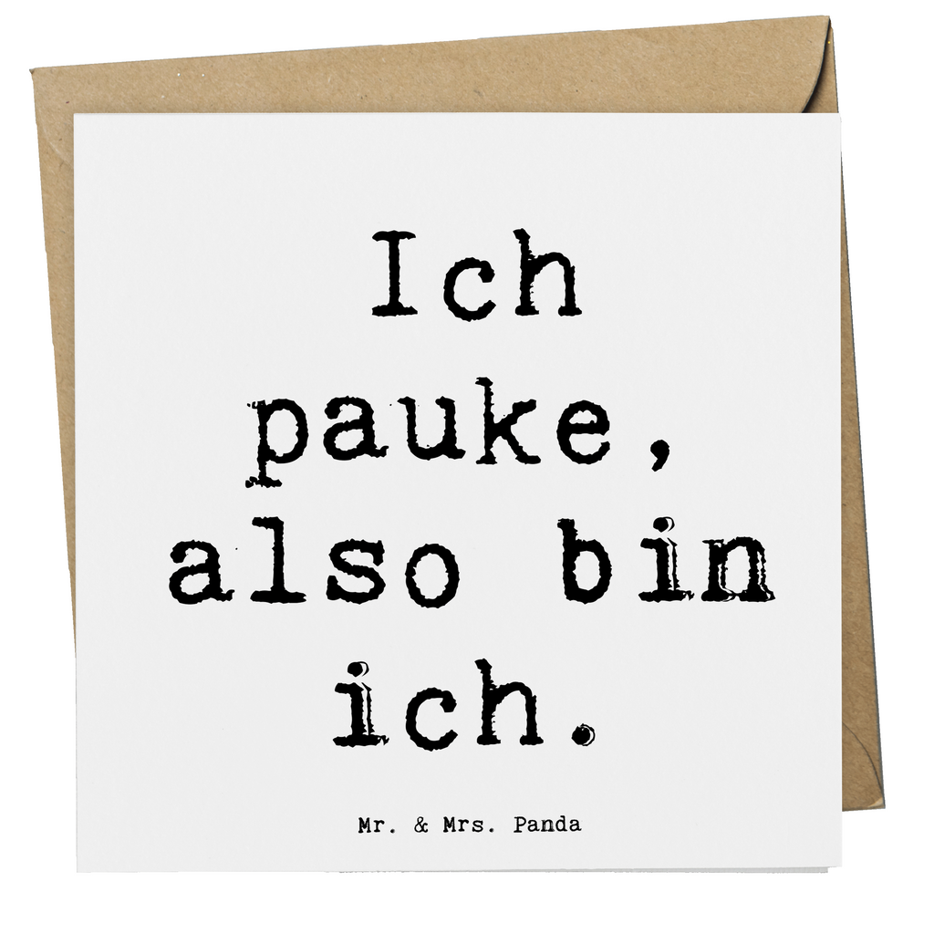 Deluxe Karte Spruch Pauken Motivation Karte, Grußkarte, Klappkarte, Einladungskarte, Glückwunschkarte, Hochzeitskarte, Geburtstagskarte, Hochwertige Grußkarte, Hochwertige Klappkarte, Instrumente, Geschenke Musiker, Musikliebhaber