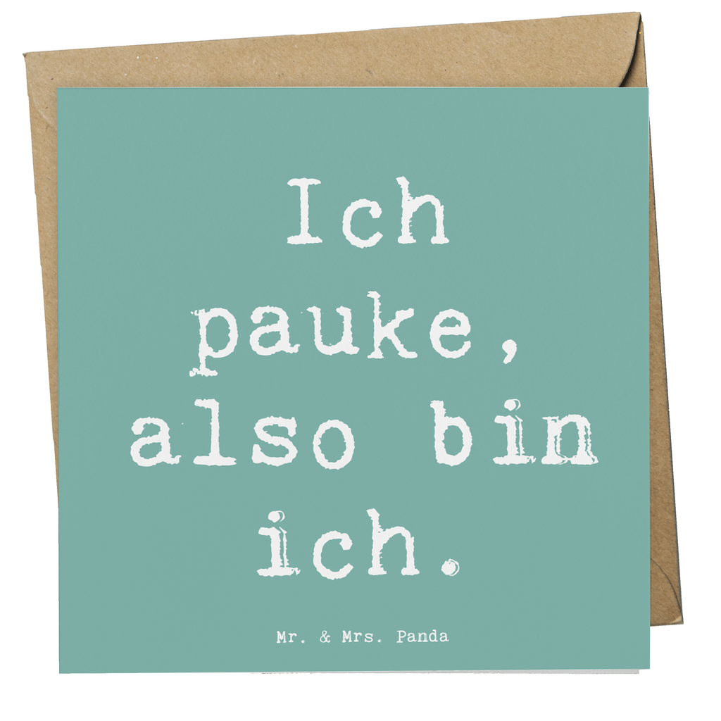 Deluxe Karte Spruch Pauken Motivation Karte, Grußkarte, Klappkarte, Einladungskarte, Glückwunschkarte, Hochzeitskarte, Geburtstagskarte, Hochwertige Grußkarte, Hochwertige Klappkarte, Instrumente, Geschenke Musiker, Musikliebhaber