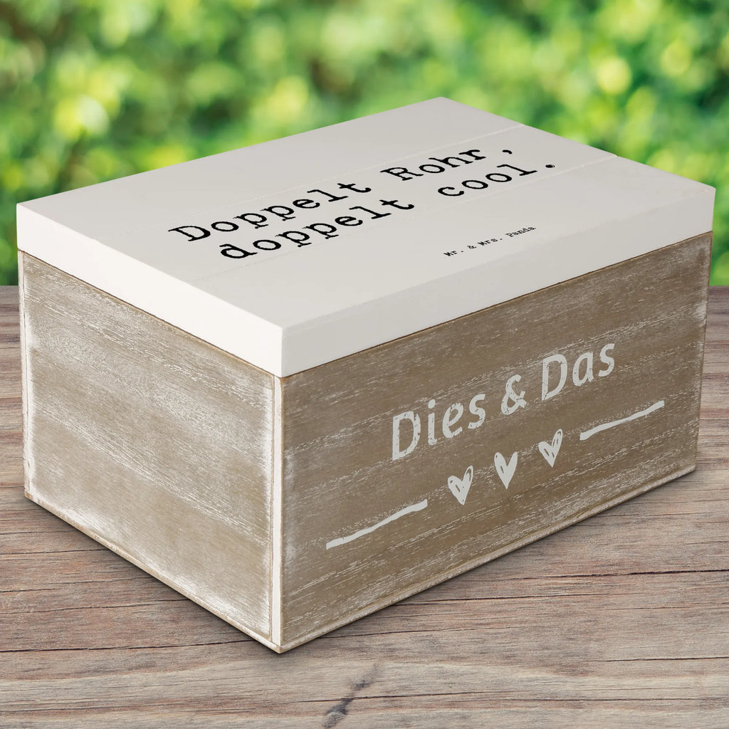 Holzkiste Spruch Fagott Doppelt Cool Holzkiste, Kiste, Schatzkiste, Truhe, Schatulle, XXL, Erinnerungsbox, Erinnerungskiste, Dekokiste, Aufbewahrungsbox, Geschenkbox, Geschenkdose, Instrumente, Geschenke Musiker, Musikliebhaber