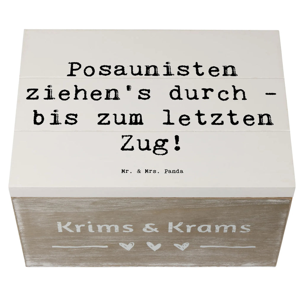 Holzkiste Spruch Trombone Durchzieher Holzkiste, Kiste, Schatzkiste, Truhe, Schatulle, XXL, Erinnerungsbox, Erinnerungskiste, Dekokiste, Aufbewahrungsbox, Geschenkbox, Geschenkdose, Instrumente, Geschenke Musiker, Musikliebhaber