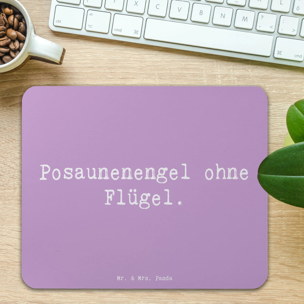 Mauspad Spruch Engel Posaune Mousepad, Computer zubehör, Büroausstattung, PC Zubehör, Arbeitszimmer, Mauspad, Einzigartiges Mauspad, Designer Mauspad, Mausunterlage, Mauspad Büro, Instrumente, Geschenke Musiker, Musikliebhaber