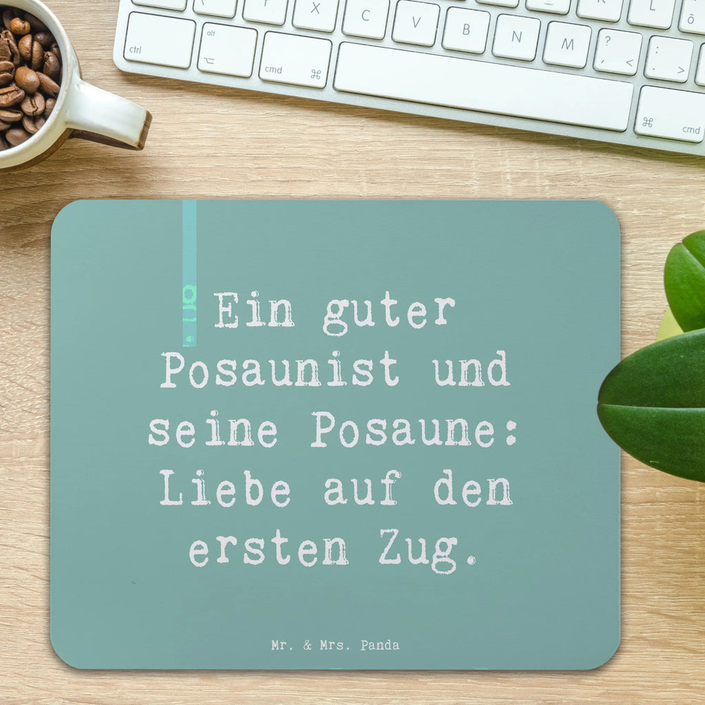 Mauspad Spruch Posaune Liebe