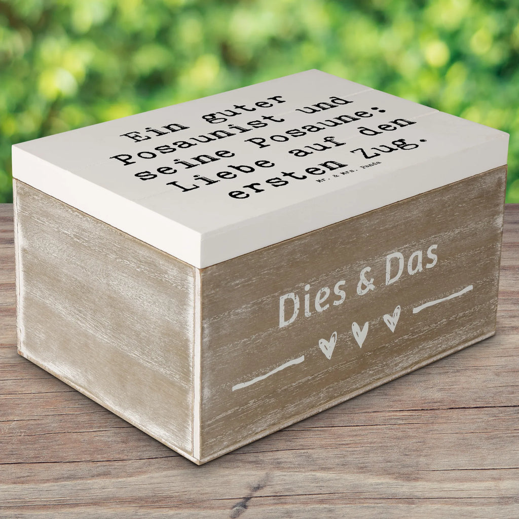 Holzkiste Spruch Posaune Liebe Holzkiste, Kiste, Schatzkiste, Truhe, Schatulle, XXL, Erinnerungsbox, Erinnerungskiste, Dekokiste, Aufbewahrungsbox, Geschenkbox, Geschenkdose, Instrumente, Geschenke Musiker, Musikliebhaber