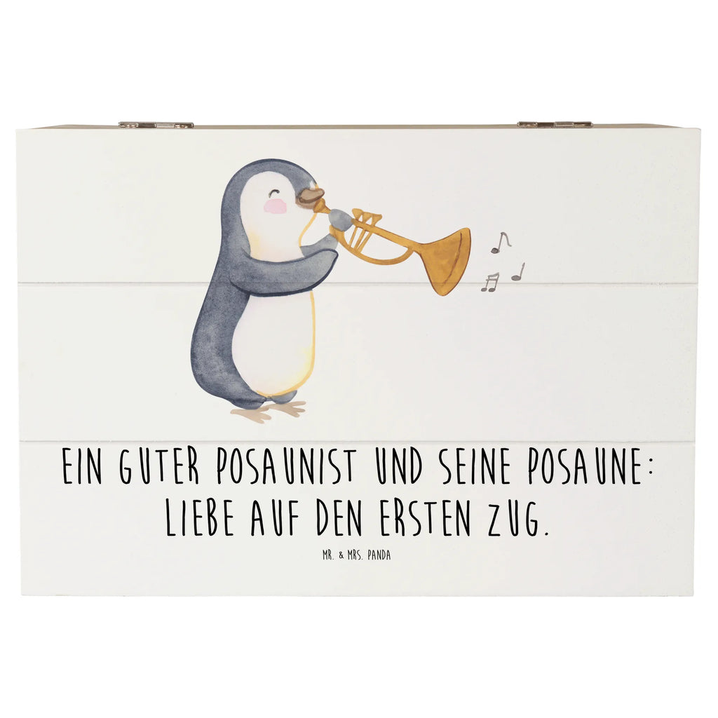 Holzkiste Posaune Liebe Holzkiste, Kiste, Schatzkiste, Truhe, Schatulle, XXL, Erinnerungsbox, Erinnerungskiste, Dekokiste, Aufbewahrungsbox, Geschenkbox, Geschenkdose, Instrumente, Geschenke Musiker, Musikliebhaber