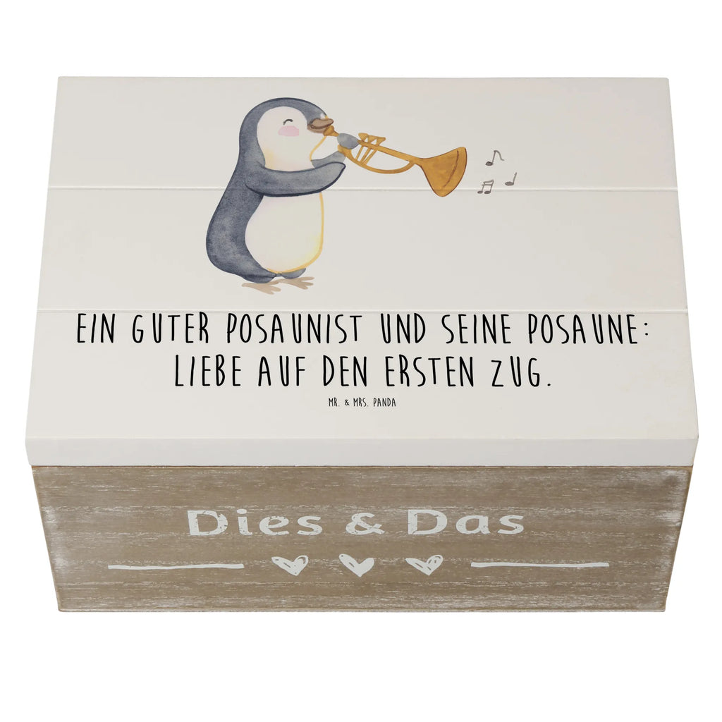 Holzkiste Posaune Liebe Holzkiste, Kiste, Schatzkiste, Truhe, Schatulle, XXL, Erinnerungsbox, Erinnerungskiste, Dekokiste, Aufbewahrungsbox, Geschenkbox, Geschenkdose, Instrumente, Geschenke Musiker, Musikliebhaber