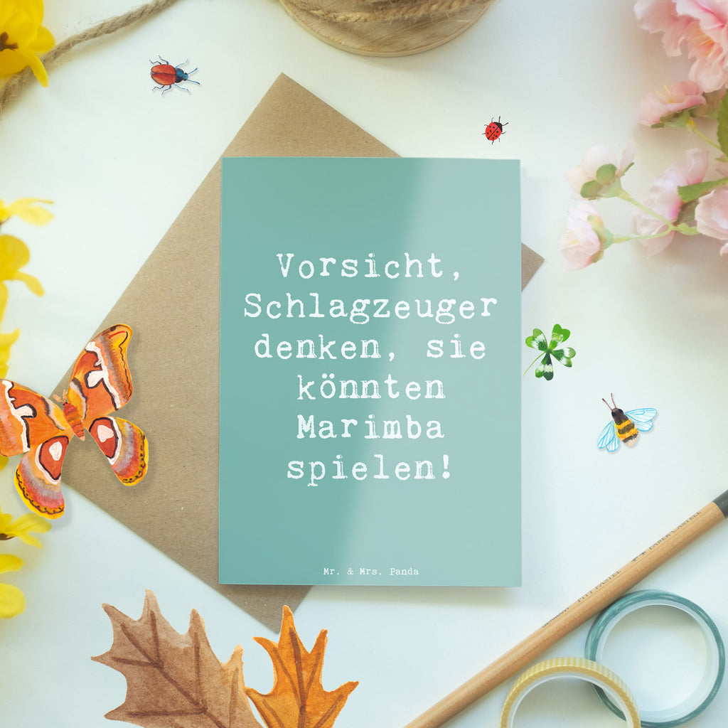 Grußkarte Spruch Marimba Humor Grußkarte, Klappkarte, Einladungskarte, Glückwunschkarte, Hochzeitskarte, Geburtstagskarte, Karte, Ansichtskarten, Instrumente, Geschenke Musiker, Musikliebhaber