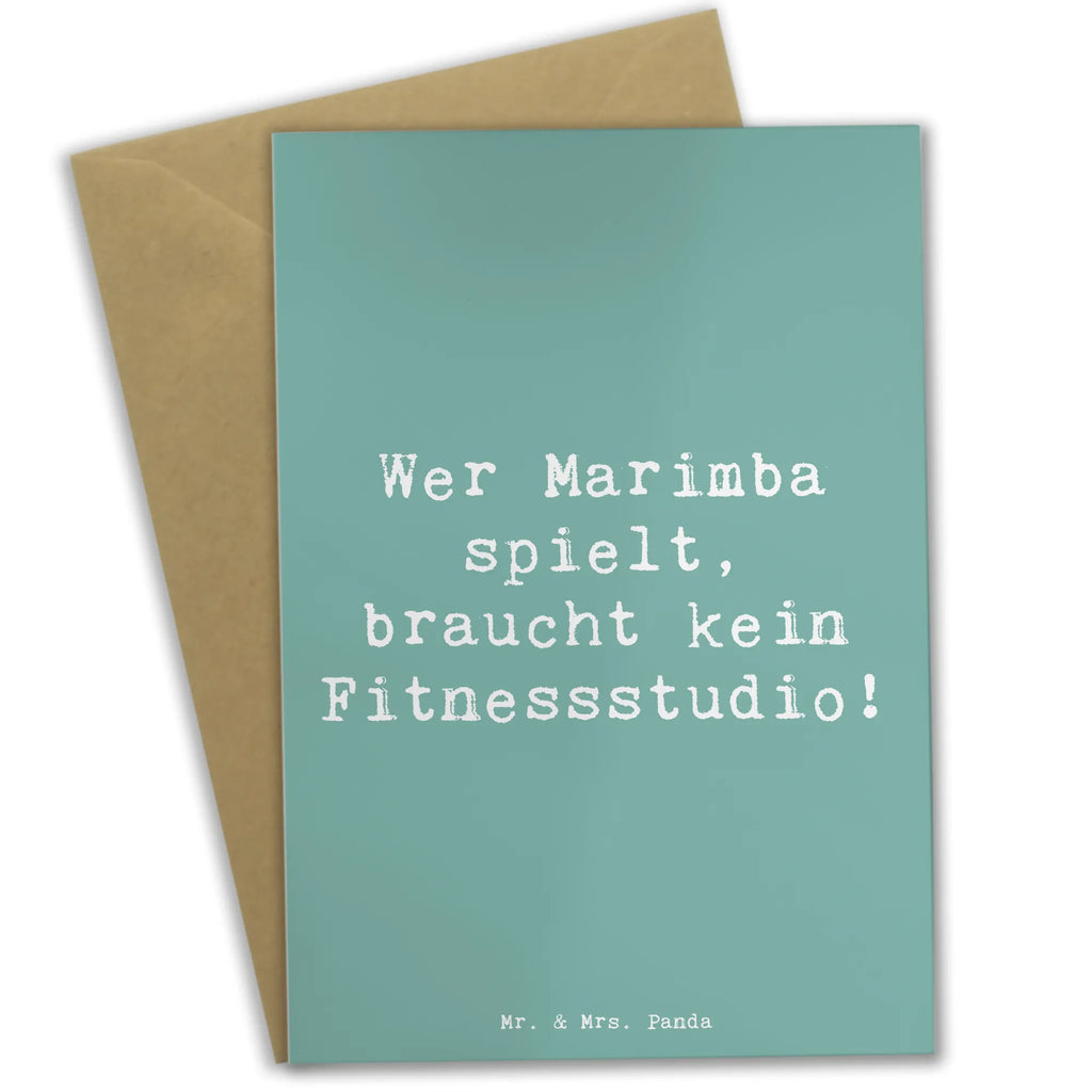 Grußkarte Spruch Marimba Fitness Grußkarte, Klappkarte, Einladungskarte, Glückwunschkarte, Hochzeitskarte, Geburtstagskarte, Karte, Ansichtskarten, Instrumente, Geschenke Musiker, Musikliebhaber