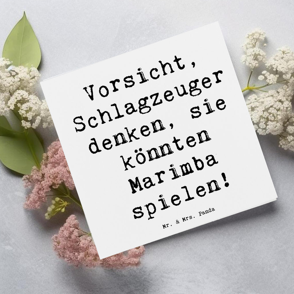 Deluxe Karte Spruch Marimba Humor Karte, Grußkarte, Klappkarte, Einladungskarte, Glückwunschkarte, Hochzeitskarte, Geburtstagskarte, Hochwertige Grußkarte, Hochwertige Klappkarte, Instrumente, Geschenke Musiker, Musikliebhaber