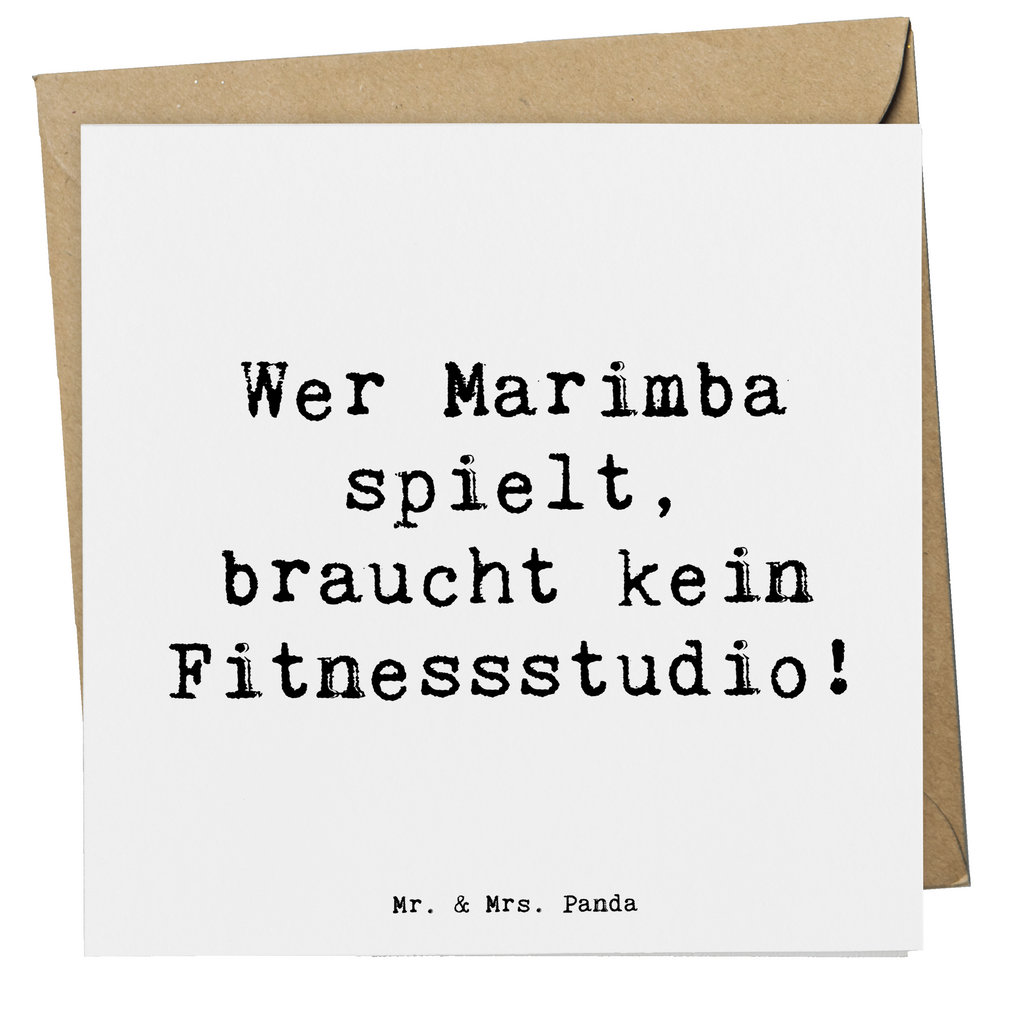 Deluxe Karte Spruch Marimba Fitness Karte, Grußkarte, Klappkarte, Einladungskarte, Glückwunschkarte, Hochzeitskarte, Geburtstagskarte, Hochwertige Grußkarte, Hochwertige Klappkarte, Instrumente, Geschenke Musiker, Musikliebhaber